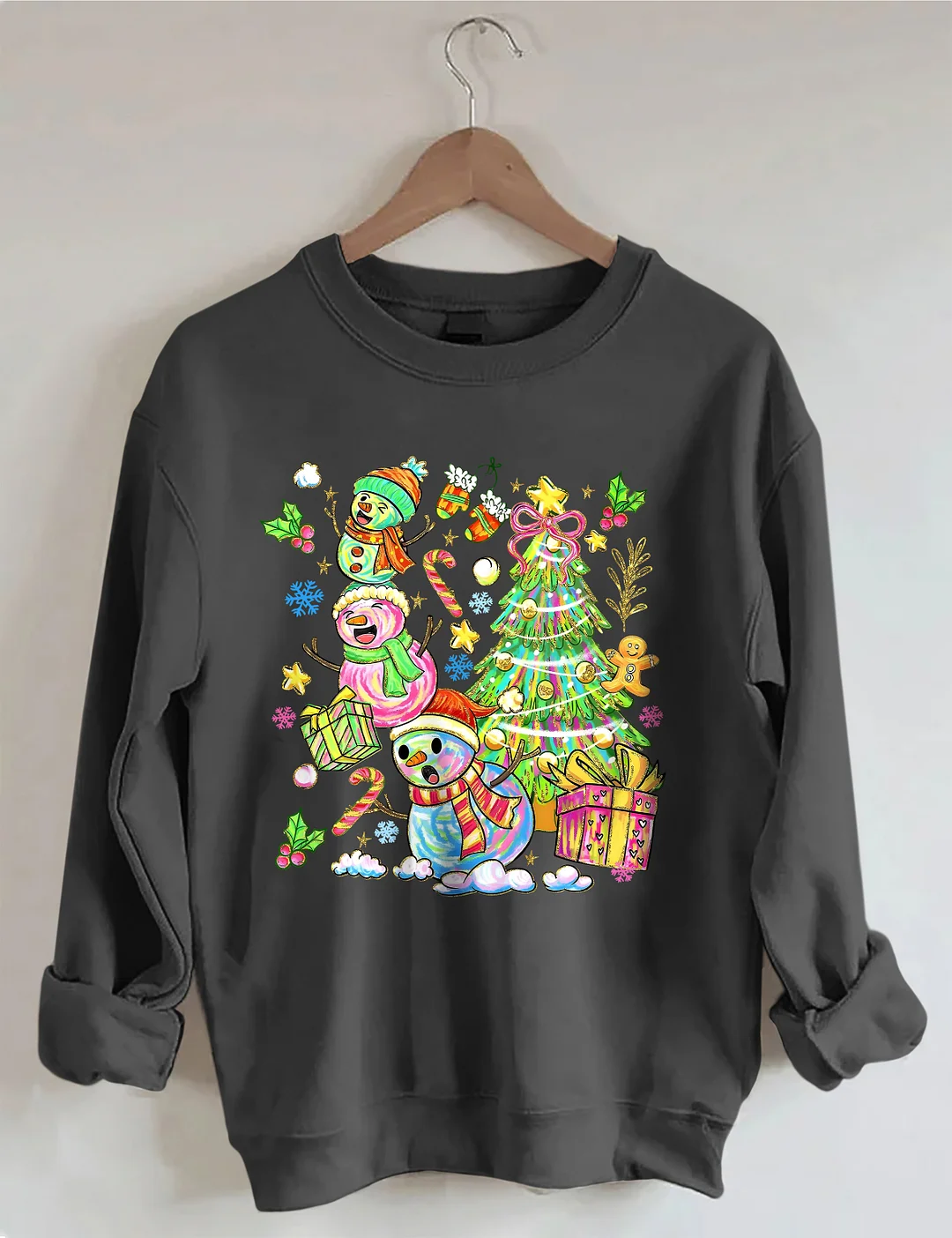 Snowman Christmas Tree Sweatshirt