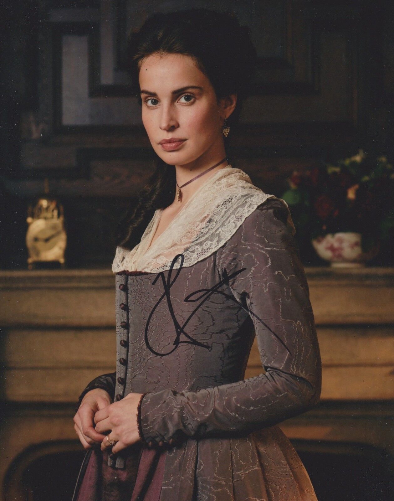 Heida Reed Signed Poldark 10x8 Photo Poster painting AFTAL