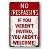 No Trespassing Warning - Vintage Metal Signs(12*16Inch) - Warning