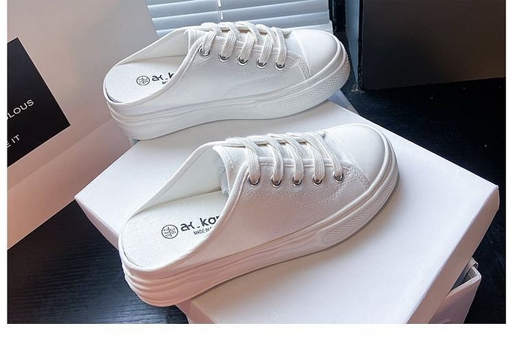 platform mule sneakers