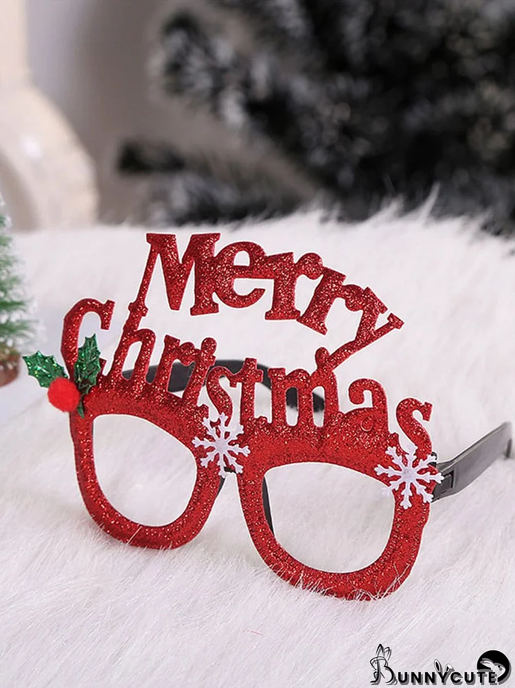 Christmas Party Decoration Glasses Frame