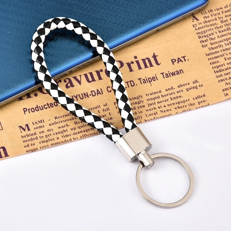 30 Pieces Leather Rope Key Chain Woven Pu Key Chain Pendant Key Chain Car Key Chain Accessories Bag Pendant
