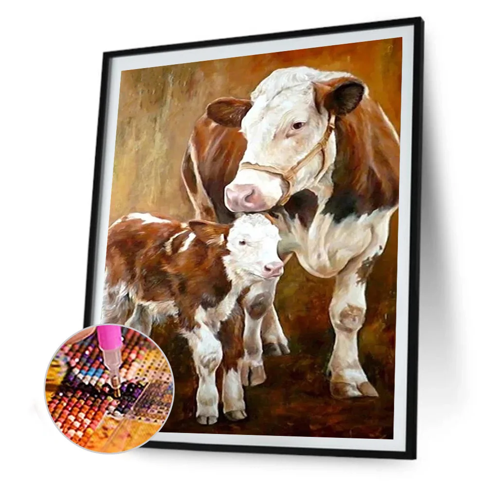 Diamond Painting - Full Round Drill - Cow(30*40cm)