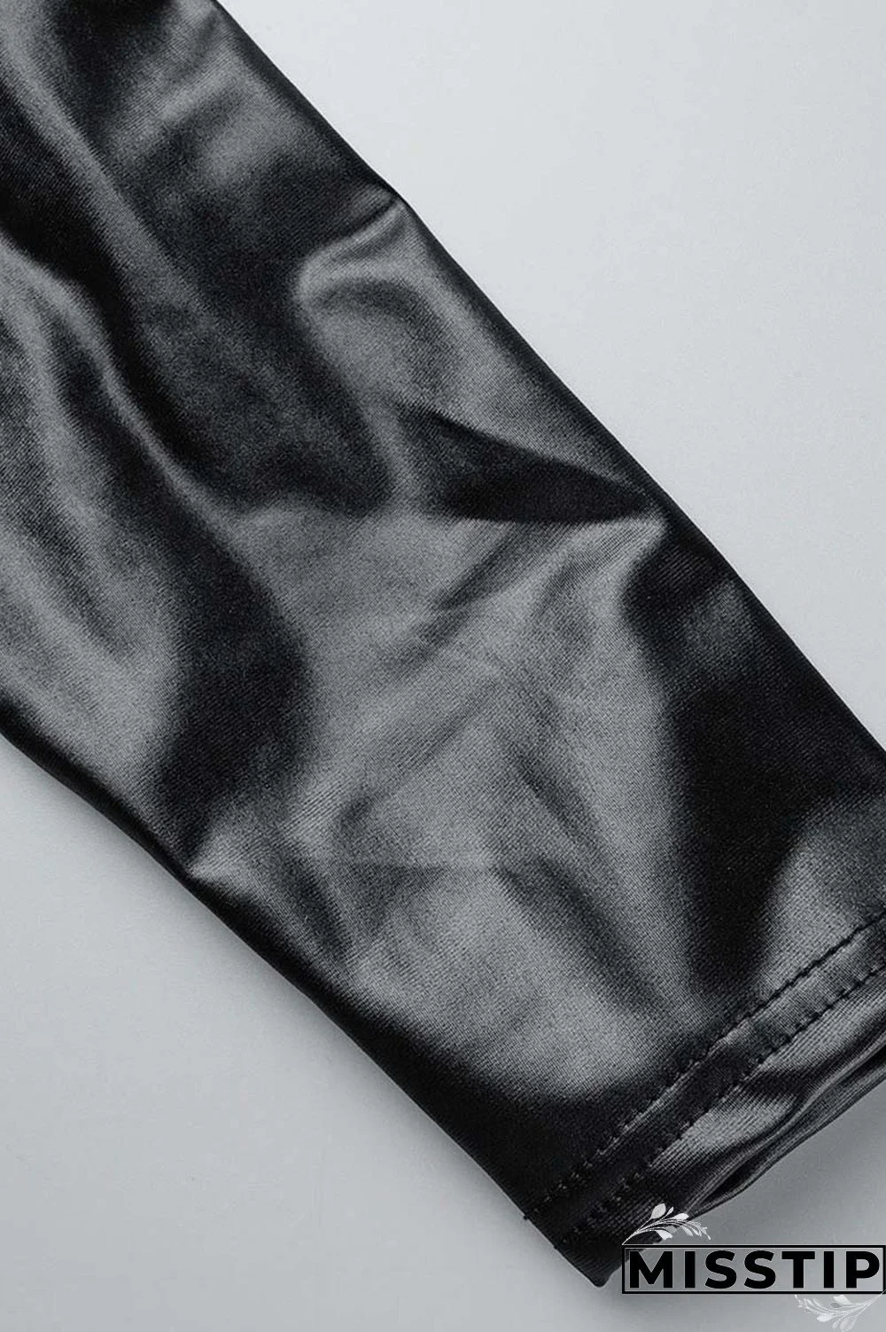 Black Casual Solid Basic O Neck Long Sleeve Dresses