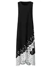 Women's A-Line Dress Maxi long Dress - Sleeveless Floral Hole Summer U Neck Plus Size Hot Casual vacation dresses  White Purple Blushing Pink Gold Light Blue S M L XL XXL 3XL 4XL 5XL