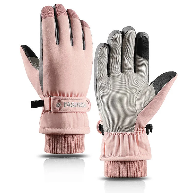 Women's Ski Gloves Waterproof And Cold Protection Fleece Gloves