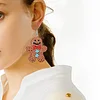 12 Pairs Christmas Diamond Painting Earrings DIY Diamond Art Earrings for Adults