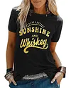 Women's T-Shirt Sunshine And Whiskey Tee
