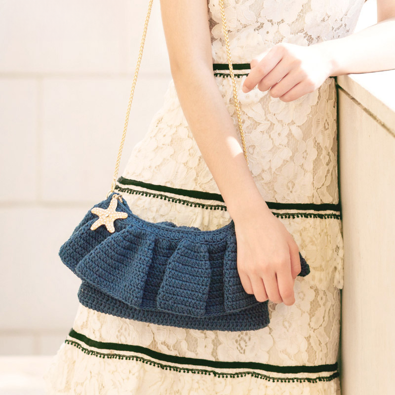 Susan's Blossom: Artisan Crochet Bag Kit with Lotus Lace Yarn – DIY Craft