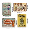 4PCS Beer Station - Metal Tin Signs Set(8*12Inch/12*16Inch) - Bar