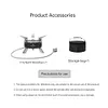 6800W Camping Gas Stove with Storage Bag Foldable Picnic Stove Cooking Accessory