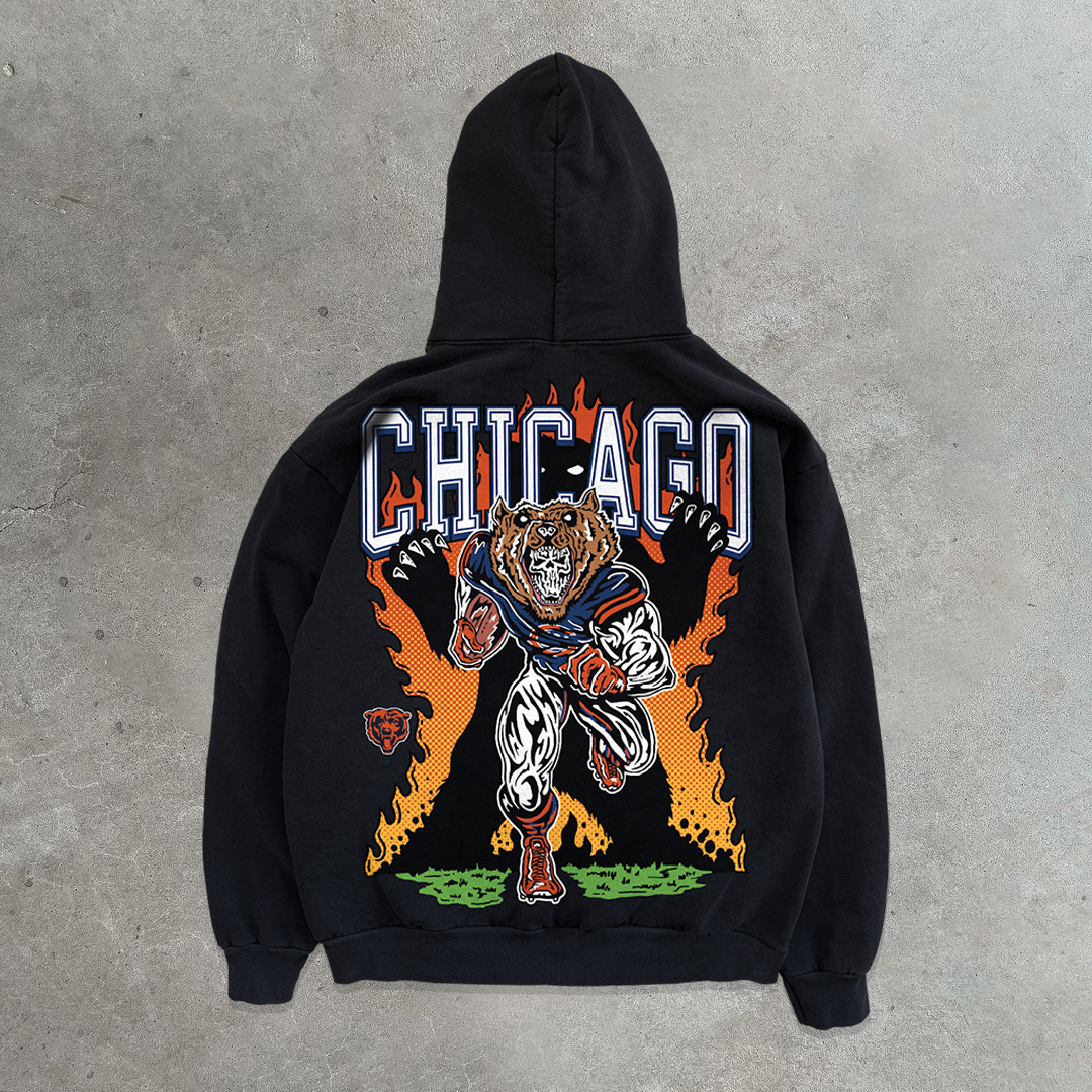Chicago Football Print Sweatshirt