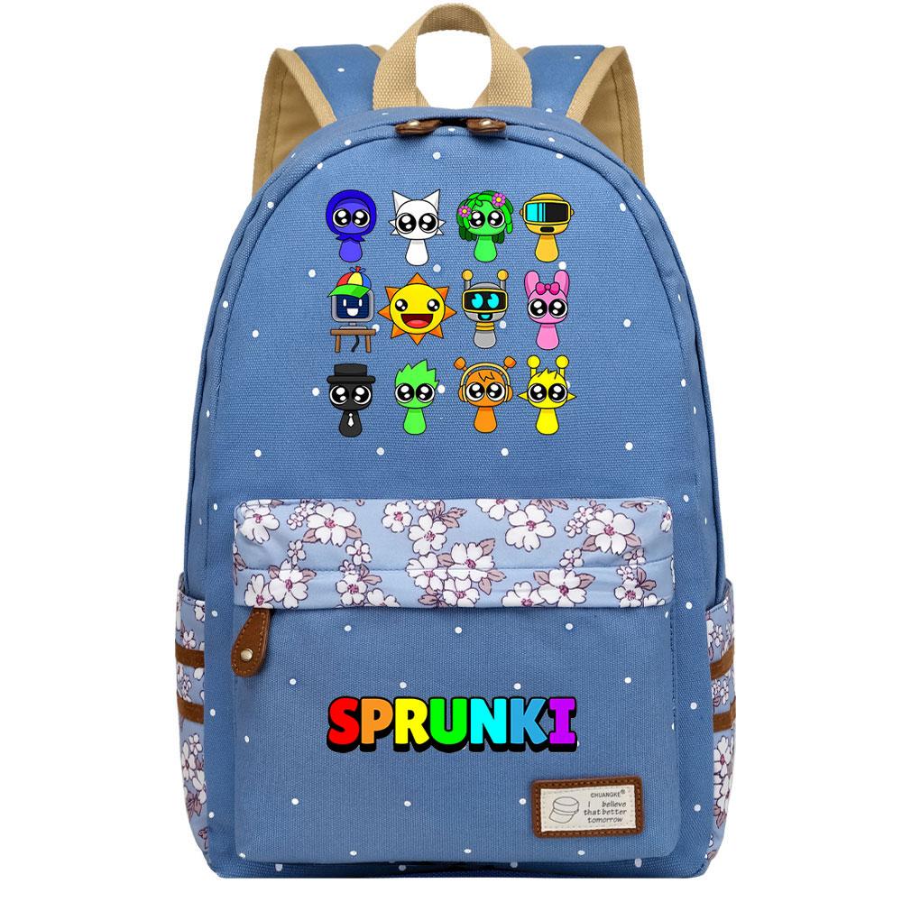 Mayoulove Sprunki Backpack Lightweight Water-Resistant Spacious Design for School and Outdoor Activities-Mayoulove