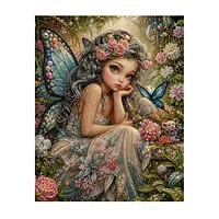 Flower Crown Fairy - Pearls Painting