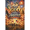 Diamond Painting -DIY Round Drill Independence Day May God Bless America(60*40CM)