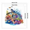 Underwater World Turtle-11CT Stamped Cross Stitch 40*40cm/15.75*15.75in