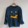 Unisex Dachshund And Halloween Printed Sweatshirt Family Sets