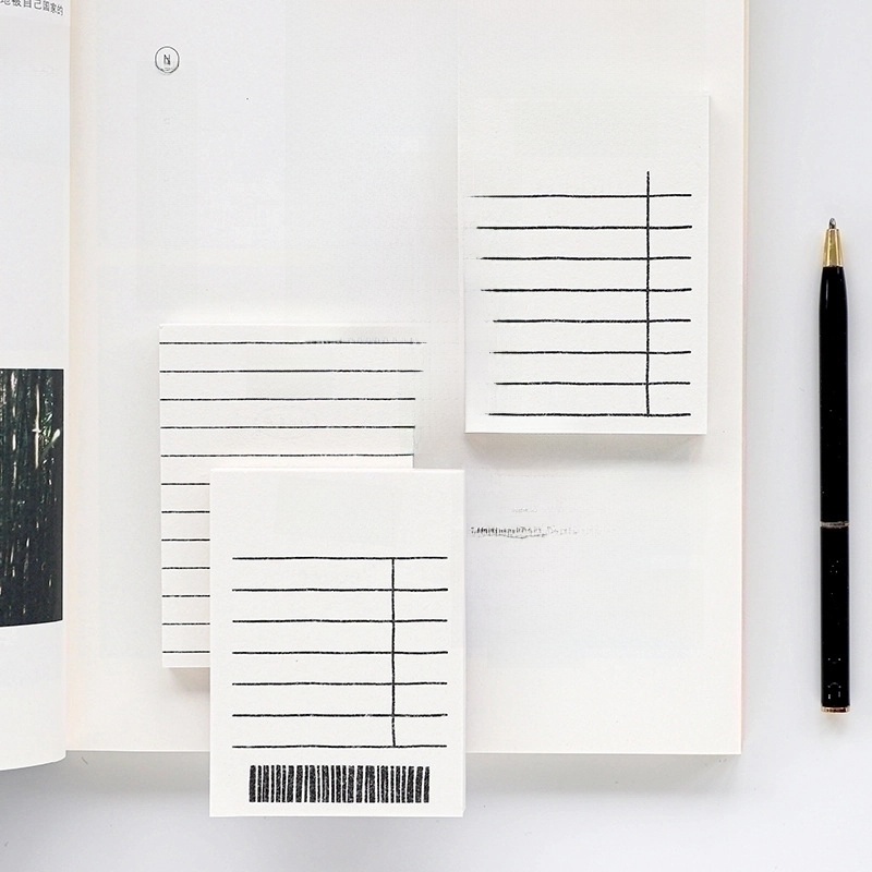 Simple Line Notebook Vocabulary Book Portable Plan 50 Pieces 8 Models