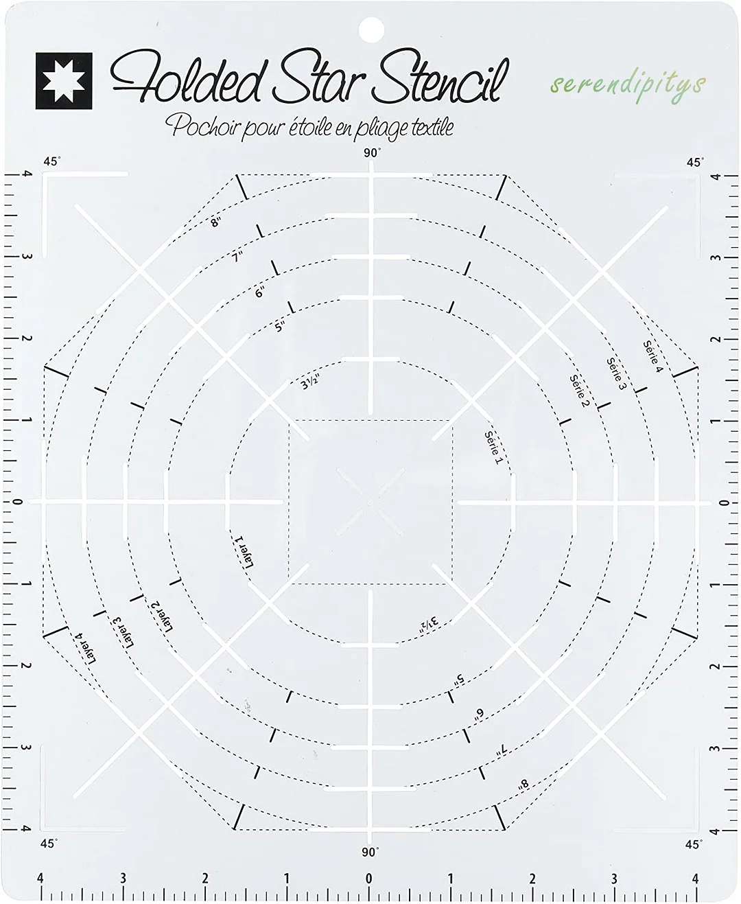Folded Star Guide Stencil