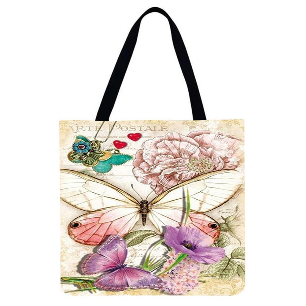 Linen Tote Bag-Plant