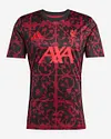 Joyfball 2025/2026 Liverpool Short Sleeve Pre-Match Shirt Black