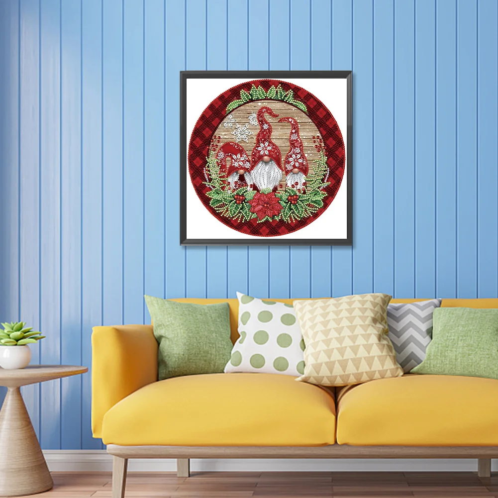 Diamond Painting - Partial Special Shaped Drill - Gnome(Canvas|30*30cm)