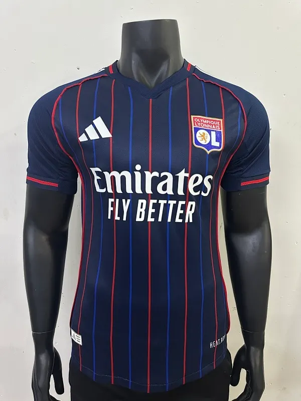 25-26 Lyon Away Player Version Football Jersey &ndash; 1:1 Thai Quality