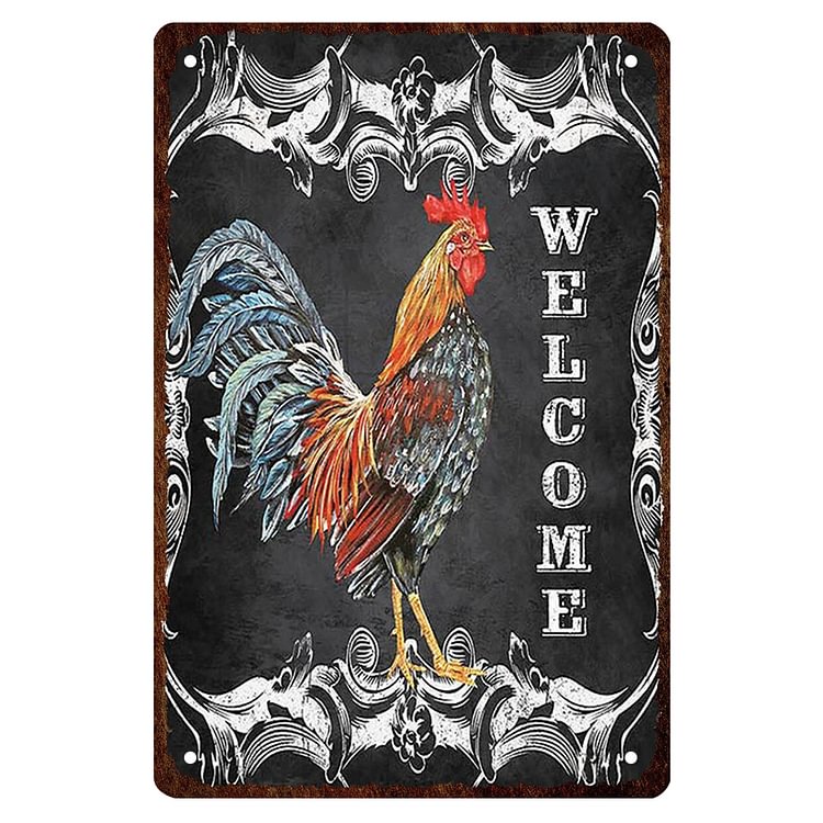 Fresh Chicken Eggs Farmhouse - Vintage Tin Signs/Wooden Signs - 7.9x11.8in & 11.8x15.7in