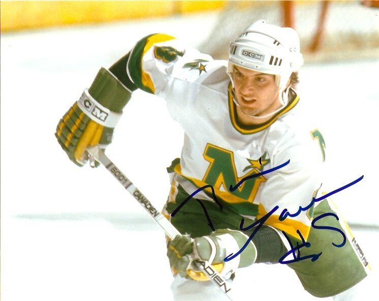 Minnesota North Stars Brian Lawton Signed Autographed 8x10 Photo Poster painting COA