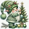Christmas Tree Gnome-11CT Stamped Cross Stitch 40*40cm/15.75*15.75in tapestrymarket