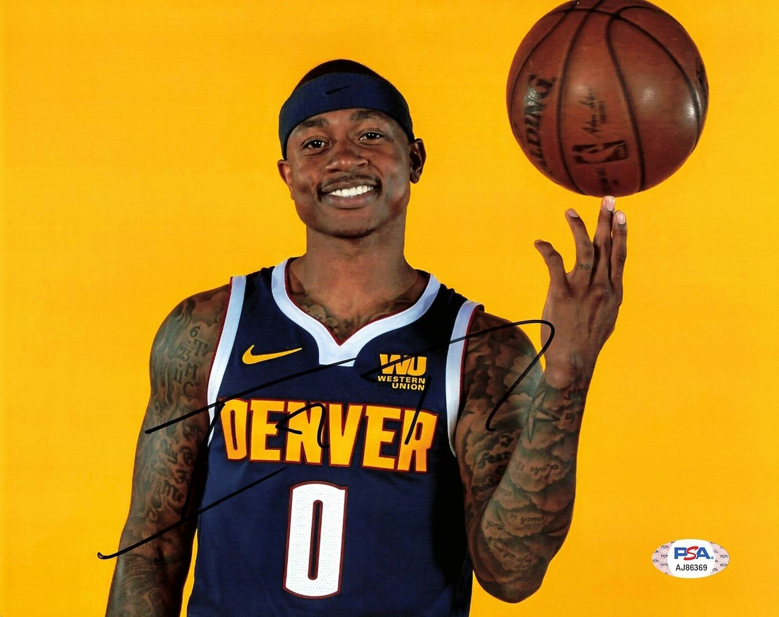 Isaiah Thomas signed 8x10 Photo Poster painting PSA/DNA Denver Nuggets