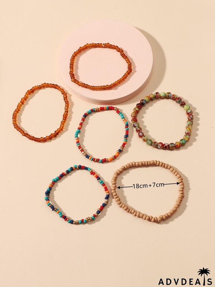 6pcs Beaded Bracelet