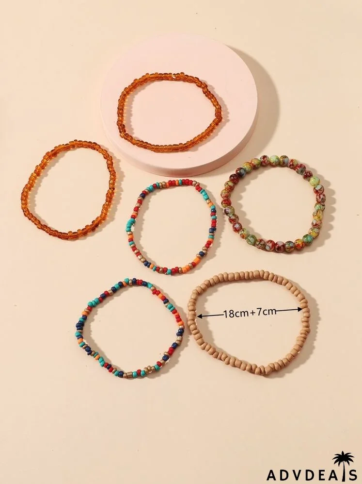 6pcs Beaded Bracelet