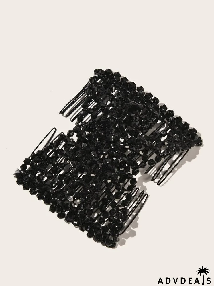 Double Row Beaded Hair Pin