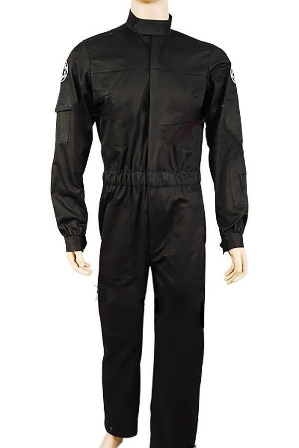 Star Wars Imperial Tie Fighter Pilot Black Flightsuit Uniform Jumpsuit