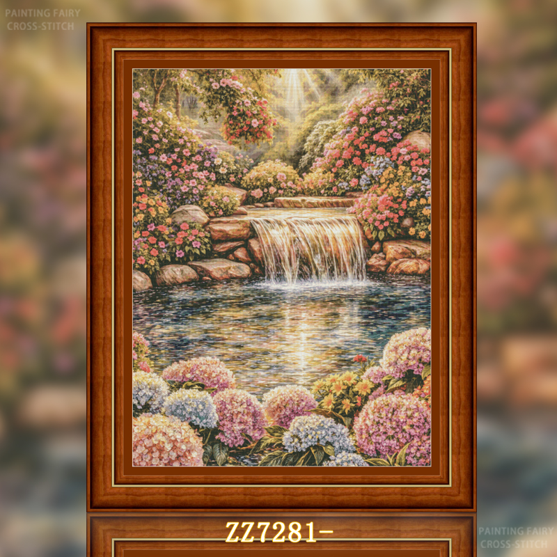 [ZZ7281-Zhuhuachuan]  Painting Fairy Cross Stitch