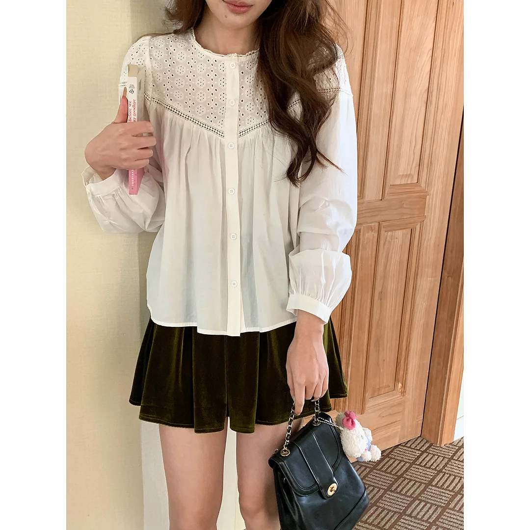 Sdrawing Sdrawing Morning With Chest Pad Temperament Generous Collar Slings Mid-Early Autumn New ZY1464