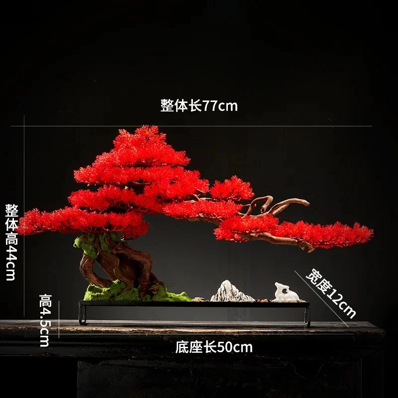 Athvotar Welcome Pine Bonsai Artificial Green Plant, Potted Landscape, Home Porch, Living Room, Office Pines, Soft Decoration