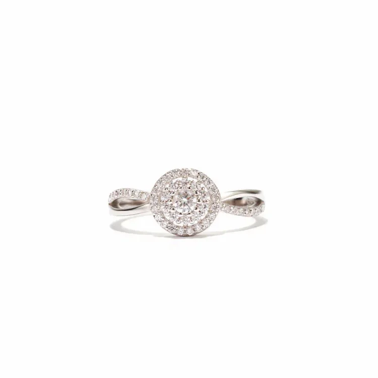 S925 Matching Mother & Daughter Kickass Round Diamond Infinity Ring