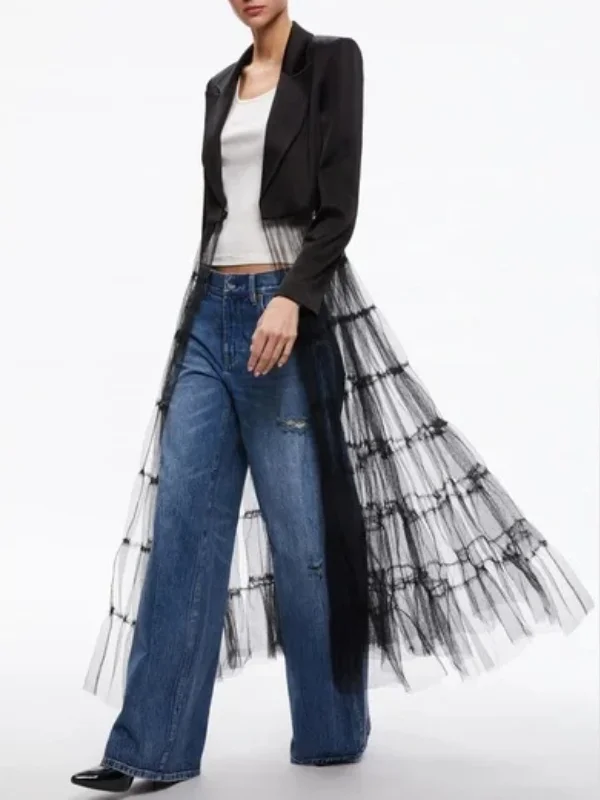 Designed Tulle Blazer