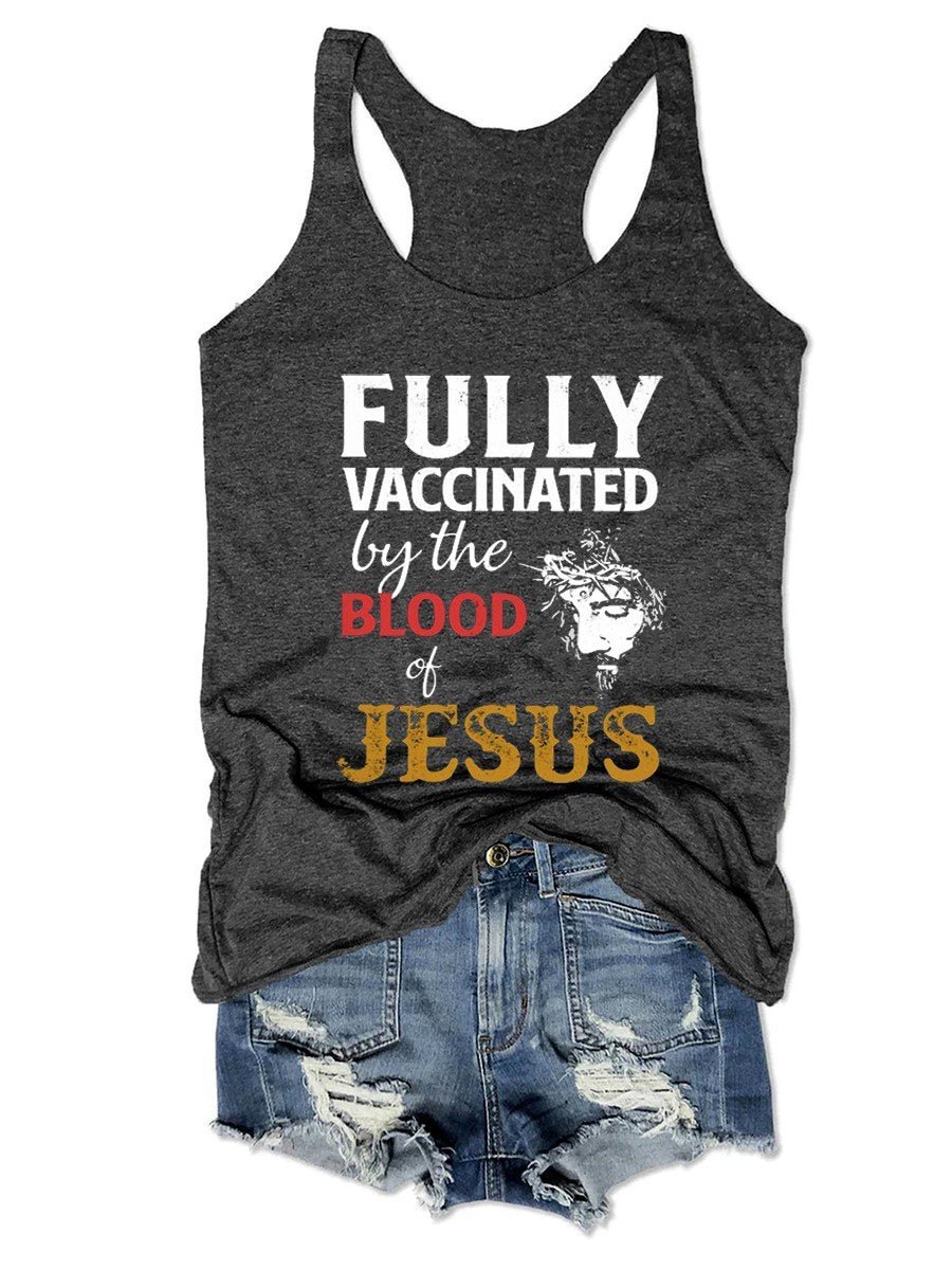 Women's Fully Vaccinated By The Blood Of Jesus Classic Tank Top
