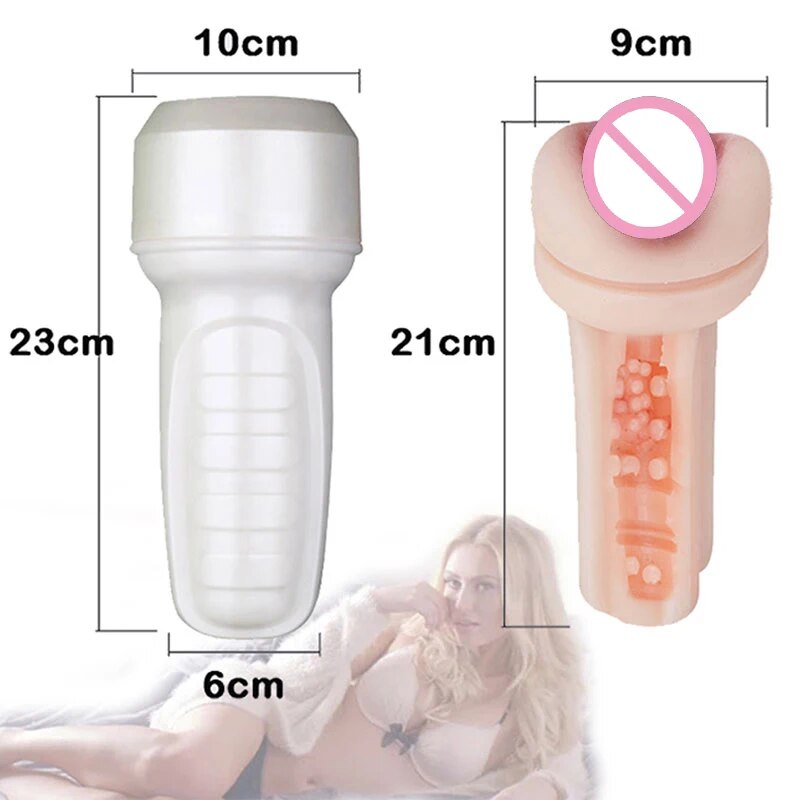 Realistic Male Masturbation Cup for Men, Silicone Pocket Pussy Vagina Sex Toy