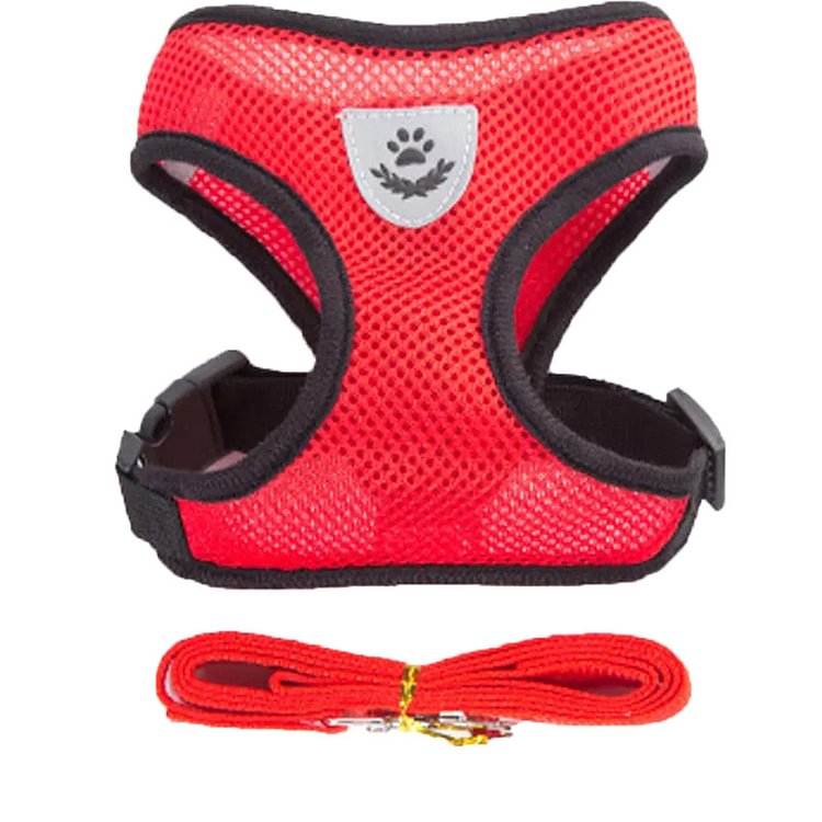 Vest-style mesh breathable cat and dog chest straps