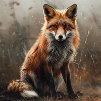 Gentle Fox Portrait - Diamond Painting