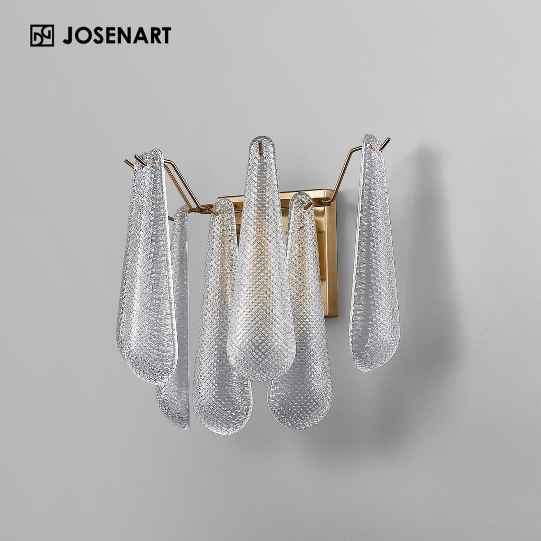 Italian Wall Sconces, Murano, 1970s JOSENART Josenart