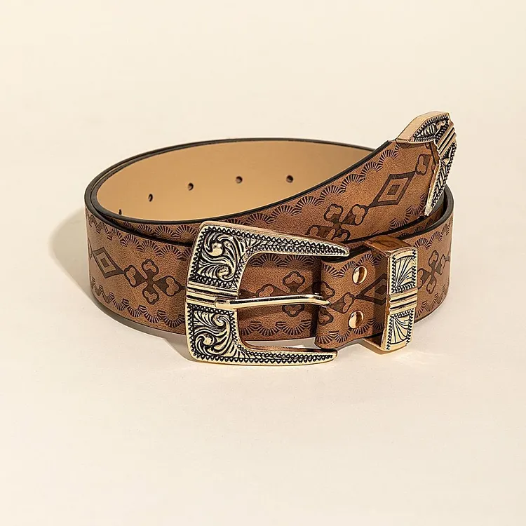 Women's Fashion Western Style Patterned Belt