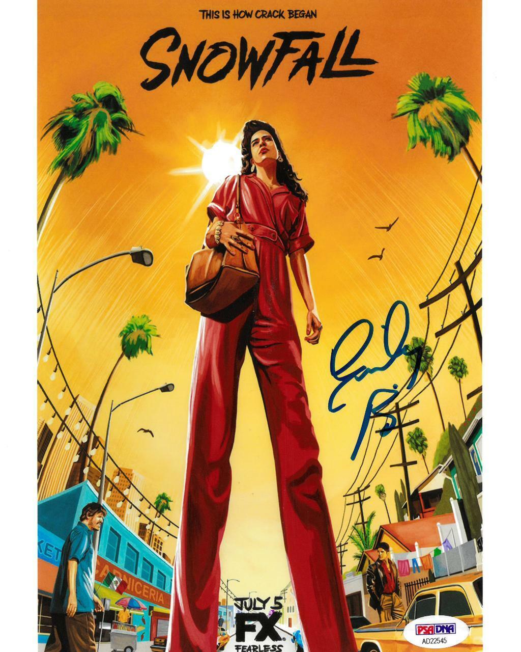 Emily Rios Signed Snowfall Authentic Autographed 8x10 Photo Poster painting PSA/DNA #AD22545