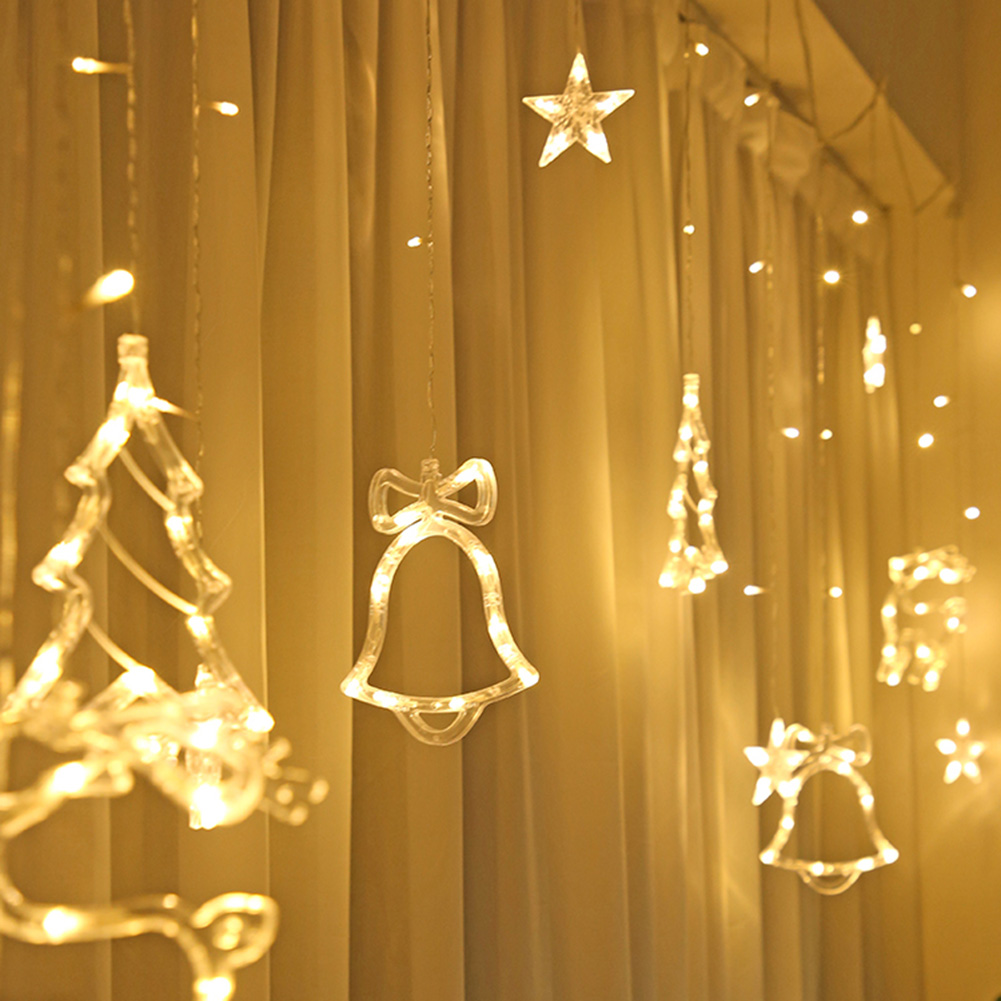 

3.5m 220V 8 Mode Curtain String Lights Christmas Decorative Lamp for Party, Color, 501 Original