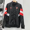 2024/2025 Manchester United Black Windbreaker Red Edge Soccer Jersey 1:1 Thai Quality