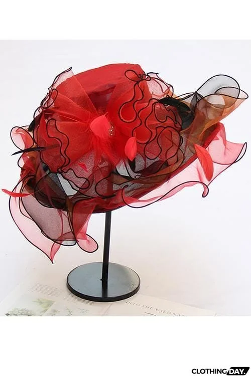 Organza Layer Flower Hat